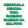 DESCULPA A DEMORA TAVA FAZENDO CARINHO NA SUA FOTO
