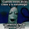 Cuando estás en la clase y tu estómago jojo stickers Comienza a hacer ruidos extraños