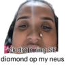 ek dra n ring SE diamond op my neus
