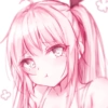 Pink anime girls 16