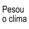Pesou o clima