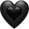 Emoji ios 18.1 black 🖤 15