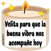 Velita para que la buena vibra nos acompañe hoy carols.zdia