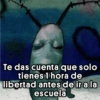 Te das cuenta que solo tienes 1 hora de libertad antes de ir a la escuela