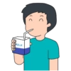 LOOOO MILK >) ))
