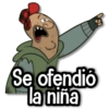 Se ofendió la niña
