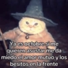 Ya es octubre si me Un tal siego quieren asustar me da miedo el amor mutuo y los besitos en la frente