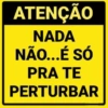 ATENÇÃO NADA NÃO...É SÓ PRA TE PERTURBAR