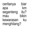 ceritanya biar apa km mau seganteng itu? bikin kewarasan ku menghilang?