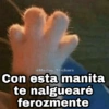 Con esta manita te nalguearé ferozmente
