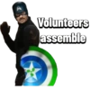 Volunteers assemble