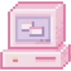 Ordenador Retro Pixel