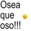 Osea que oso!!!