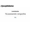 @josephlobatoo Lembrete Tá passando vergonha Ok