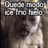 Quedé modo ice frio hielo