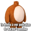 Te invito a ver peliculas de barbie conmigo