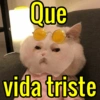 Que
vida triste