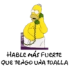 HABLE MÁS FUERTE Que TENGO UNA TOALLA