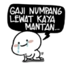 GAJI NUMPANG
LEWAT KAYA
MANTAN...