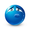 Blue emoticon 24