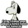 Estoy rifando unos golpes y tenés todos los números