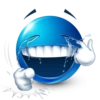 Blue emoticon 12