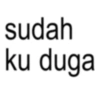sudah ku duga