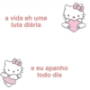 a vida eh uma luta diária e eu apanho todo dia
