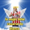 Caliente la mujer debe casarse de blanco