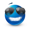 Blue emoticon 15