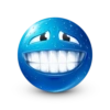 Blue emoticon 20
