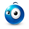 Blue emoticon 5