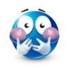 Blue emoticon 11