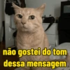 não gostei do tom dessa mensagem