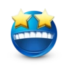 Blue emoticon 21