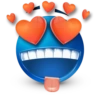 Blue emoticon 10
