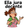Ella jura decente &