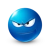 Blue emoticon 26