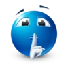 Blue emoticon 30