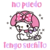 no puedo X Tengo sueñito