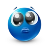 Blue emoticon 14