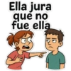 Ella jura que no fue ella