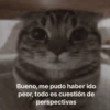 Bueno, me pudo haber ido peor, todo es cuestión de perspectivas