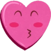 Emoji corazón rosa🩷 12