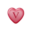 Heart with letter 7