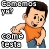 Comemos ya? come testa jojo_stickers