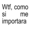 Wtf, como si me importara