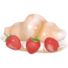 Croissant con fresas