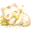 Gatito Flores Amarillas🌻🌼 5