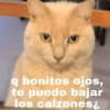 q bonitos ojos, te puedo bajar los calzones¿